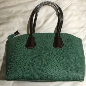 Green Python Pattern Tote